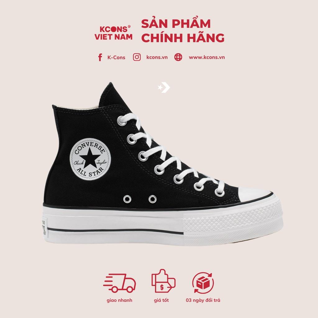 Converse Platform Black High Top | Giày Thể Thao Đế Cao 560845C