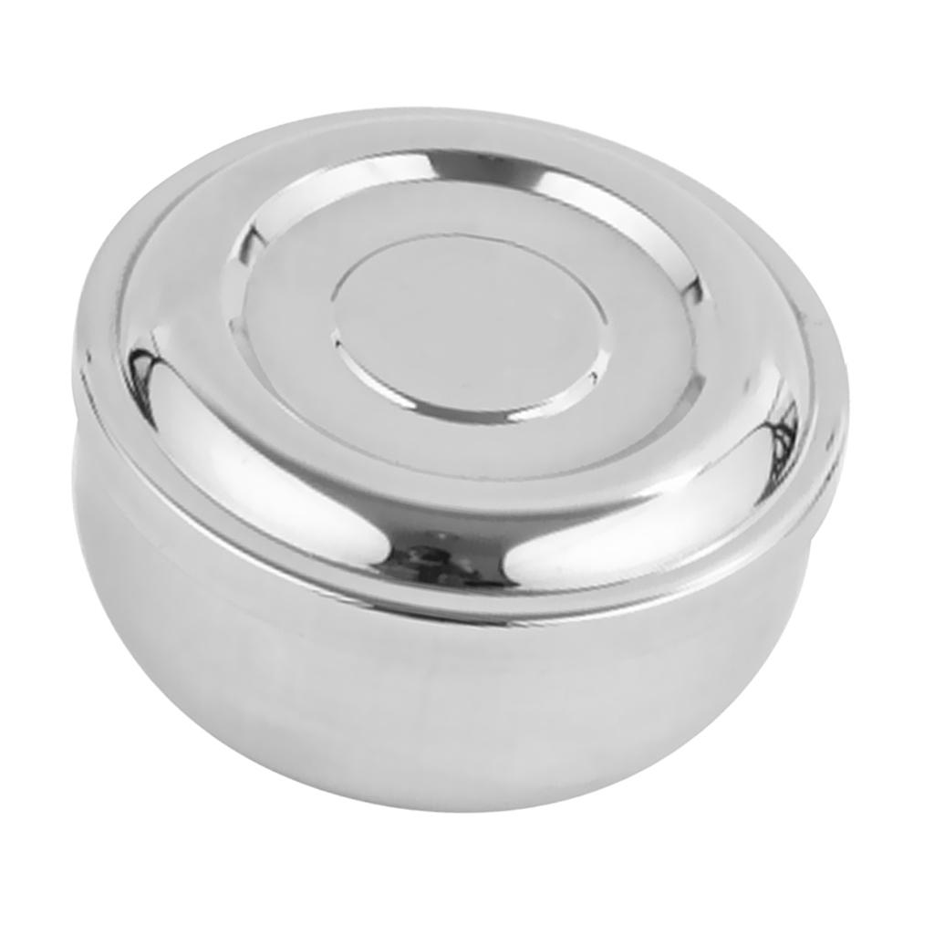 Stainless Steel Bowl Double-walled Insulated Korean Rice Soup Bowl with Lid