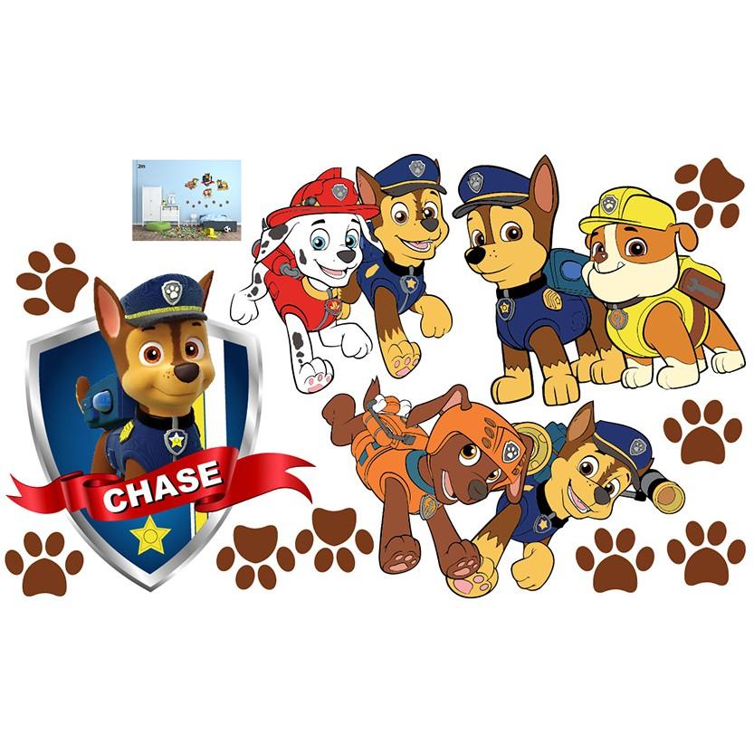 DECAL TRANG TRÍ PHÒNG BÉ ĐỘI CHÓ CỨU HỘ JAW PATROL SỐ 2