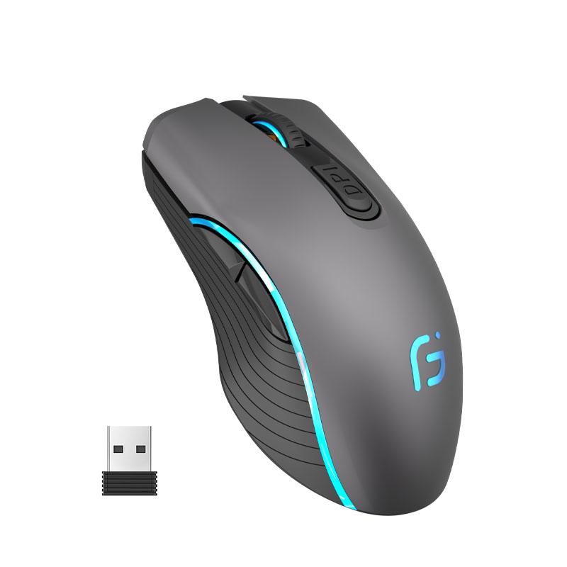 Chuột Máy Tính Chơi Game Bluetooth Không Dây 2.4Ghz Chế Độ Kép 2 Trong 1 Chuột 1600Dpi Công Thái Di Động Chuột Quang dành Cho Laptop