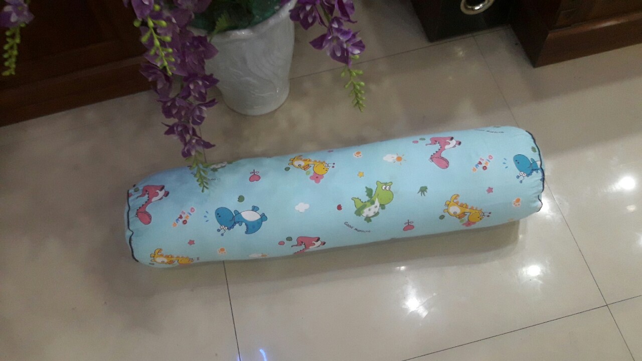 Gối ôm Người lớn Cotton 100% Loại đẹp Có khóa kéo, 30x95cm (Nhiều màu Giao Ngẫu Nhiên)