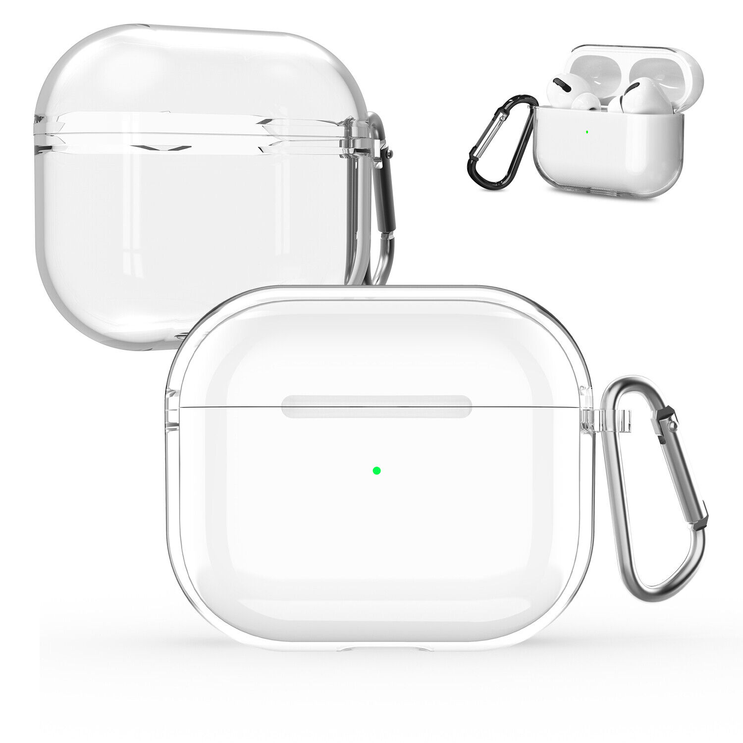 Bao case chống sốc trong suốt cho Airpods Pro hiệu Likgus Clear Shell - Hàng nhập khẩu