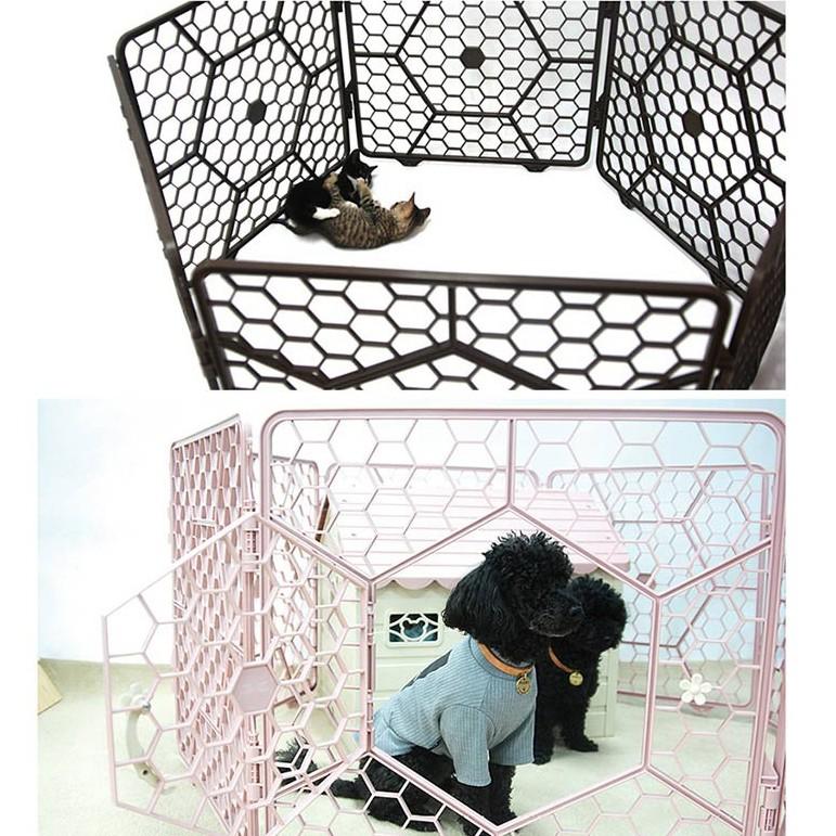 Purmi - Hàng rào thú cưng Cho Chó/Mèo nhập khẩu Hàn Quốc 6 TẤM nhựa cao cấp (NHIỀU MÀU)