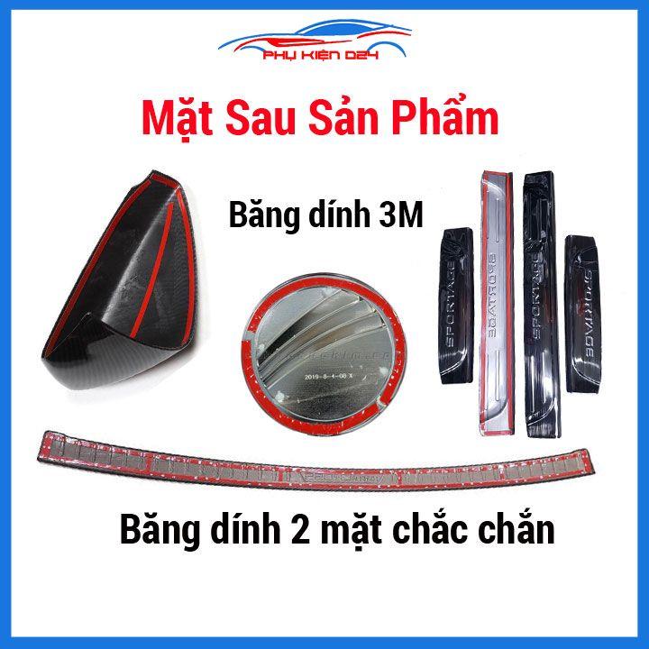 Ốp chống trầy cốp trong ngoài Everest 2022-2023-2024 Inox sáng bóng