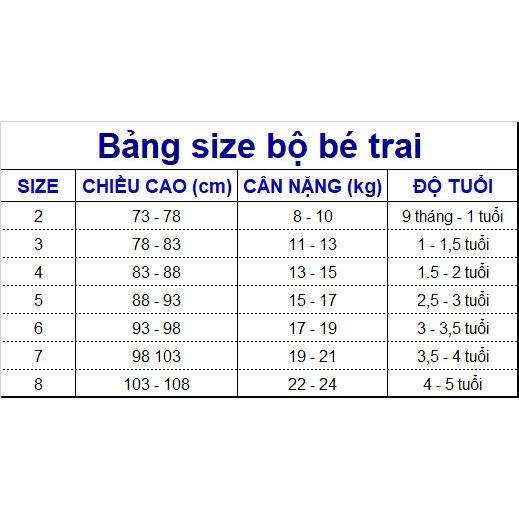 YOKO Bộ quần áo thun sát nách bé trai từ 1-5 tuổi YK211947