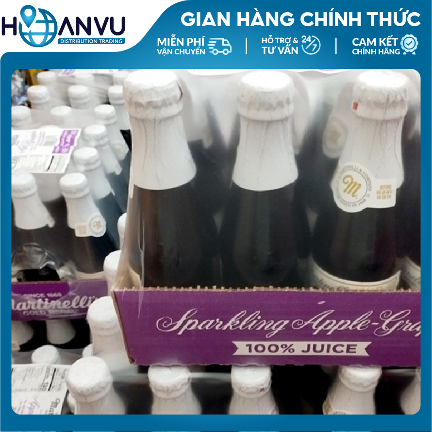 Nước Ép Táo Nho Martinelli's Sparkling Apple-Grape
