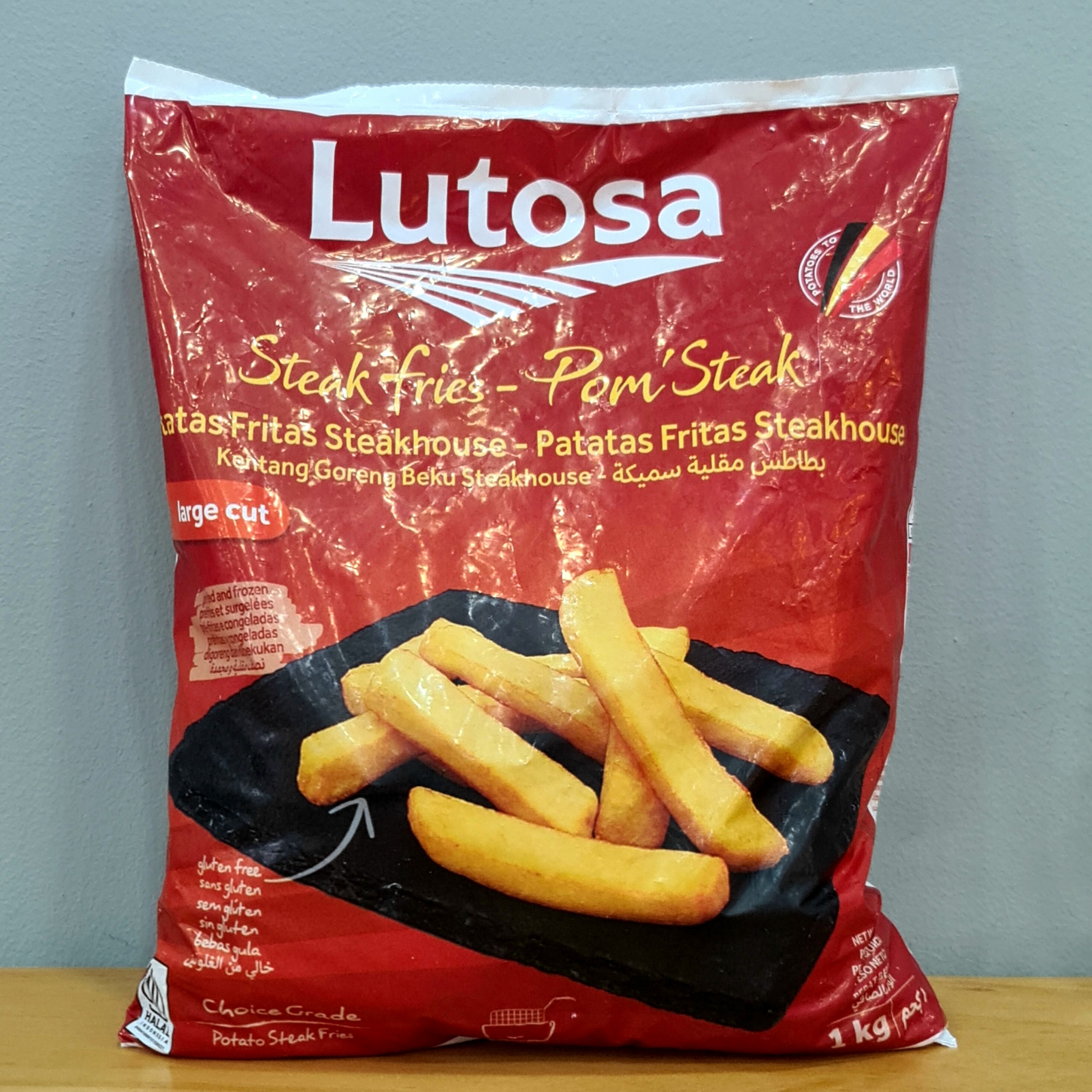 Khoai tây đông lạnh cắt miếng Potato Chips Lutosa 1kg