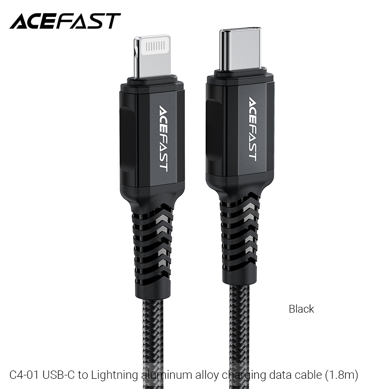 Cáp Sạc Acefast Type C To Lightning 1.8M C4-01 - Hàng Chính Hãng