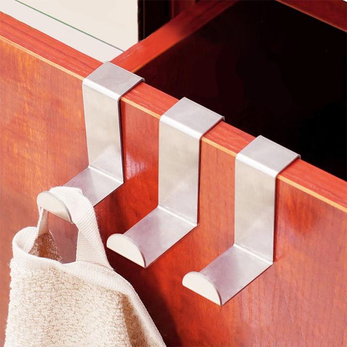 Móc Gài Inox Treo Đồ Hình Chữ Z, Gắn Sau Cánh Cửa Tủ, Cửa Nhà Tắm, Nhà Bếp Treo Đồ Đa Năng, Tiện Dụng. TakyHome 2016