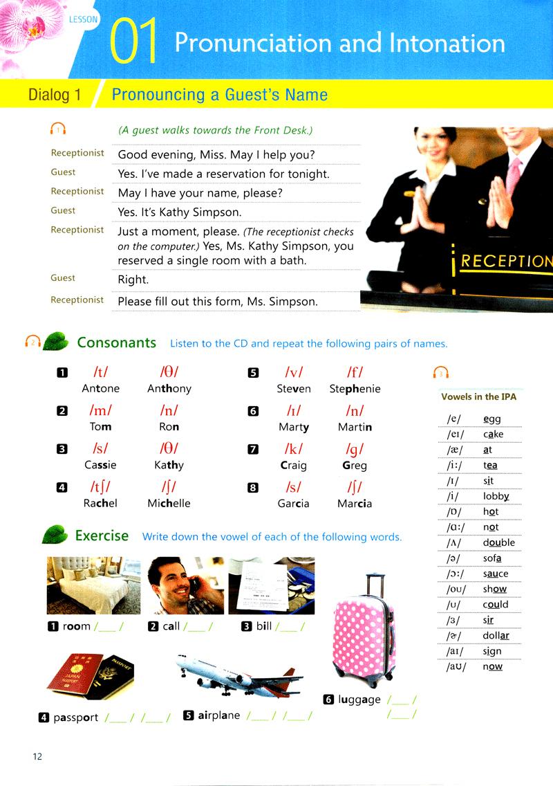 Sách English For Tourism And Restaurants - Book 1 (Kèm file MP3)