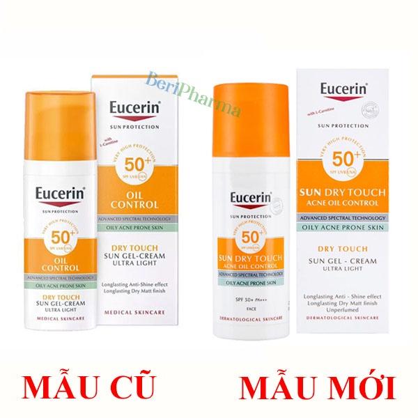 Eucerin Kem Chống Nắng Kiểm Soát Nhờn Sun Oil Control Dry Touch Spf50+ 50ml