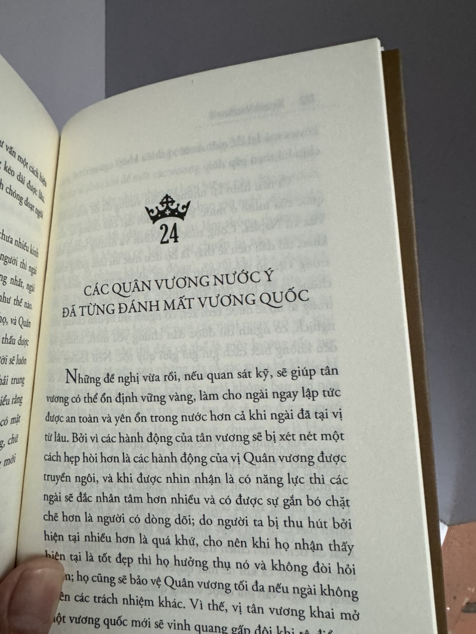 QUÂN VƯƠNG - THUẬT CAI TRỊ - Niccolò Machiavelli - Vũ Thái Hà dịch - Omega Plus - NXB Thế Giới.