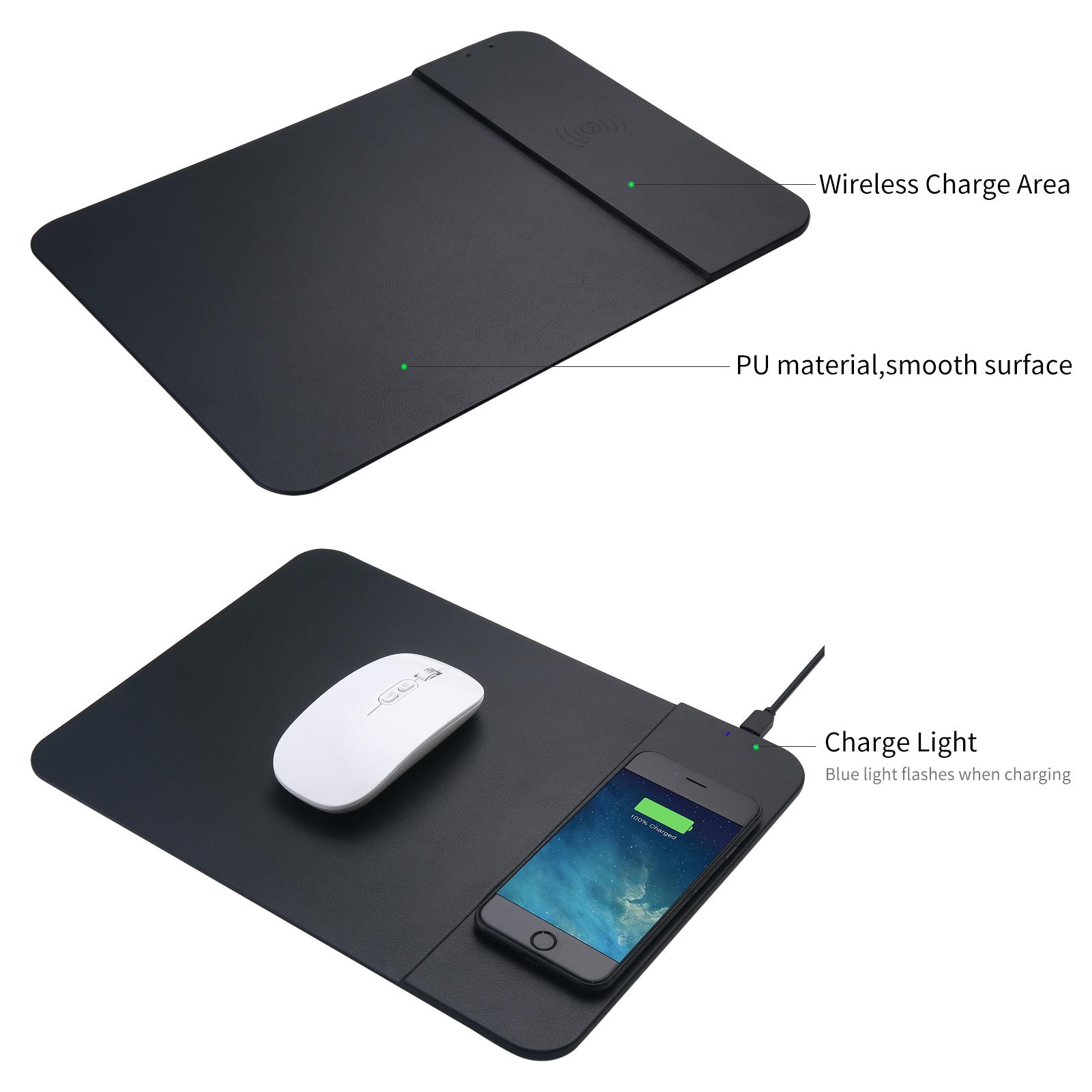 Bàn di chuột kiêm sạc không dây 10W 2 trong 1