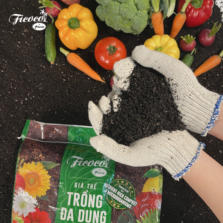 GIÁ THỂ TRỒNG ĐA DỤNG FICOCO - 2L