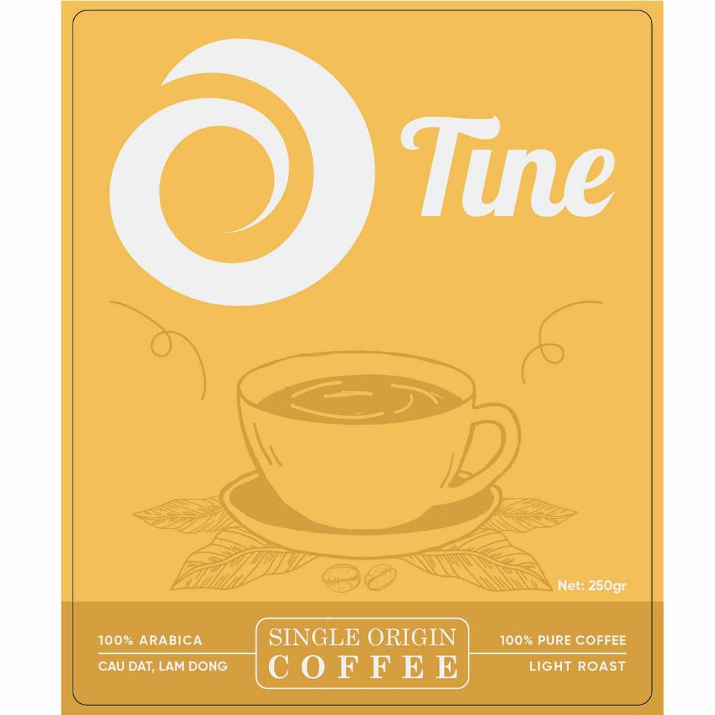 Cà phê nguyên chất TINECAFE 100% Arabica Cầu Đất Lâm Đồng