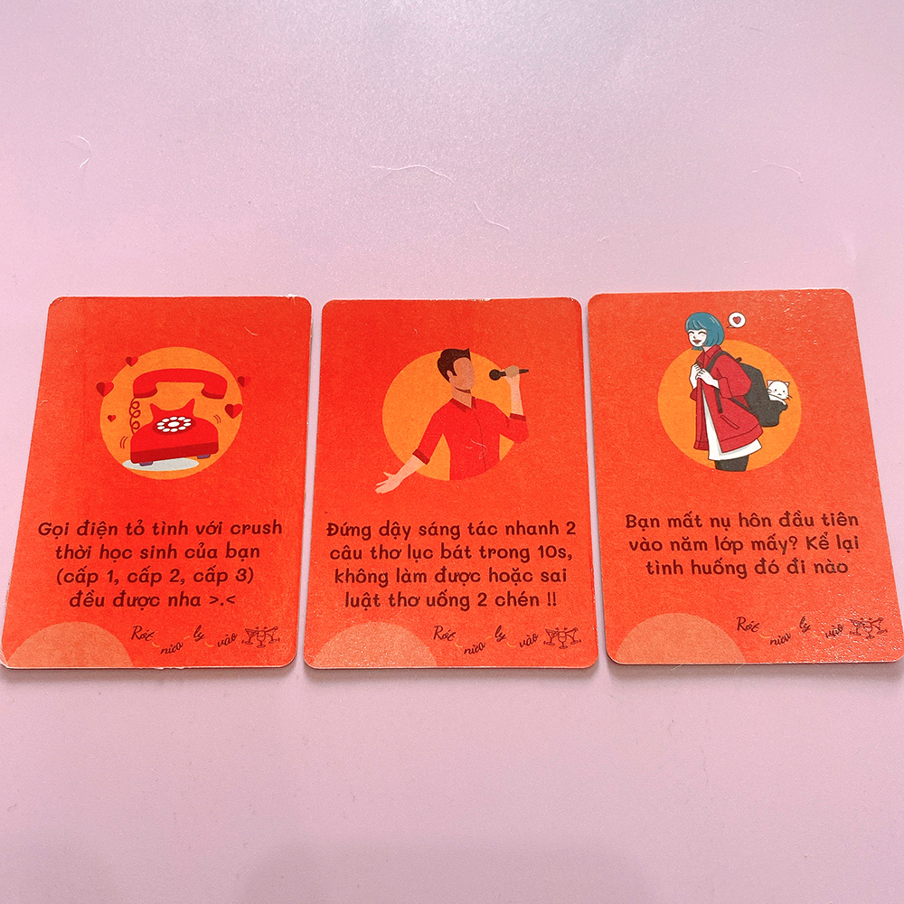 Bộ Bài Drinking Game Uống Đê Bản Học Đường Bài Huệ Nốc Out Cho Nhóm Bạn Giải Trí Trong Bữa Tiệc