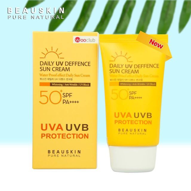 Kem chống nắng kiểm soát dầu Beauskin Daily Defense Sun Cream Hàn Quốc 50ml tặng kèm móc khoá