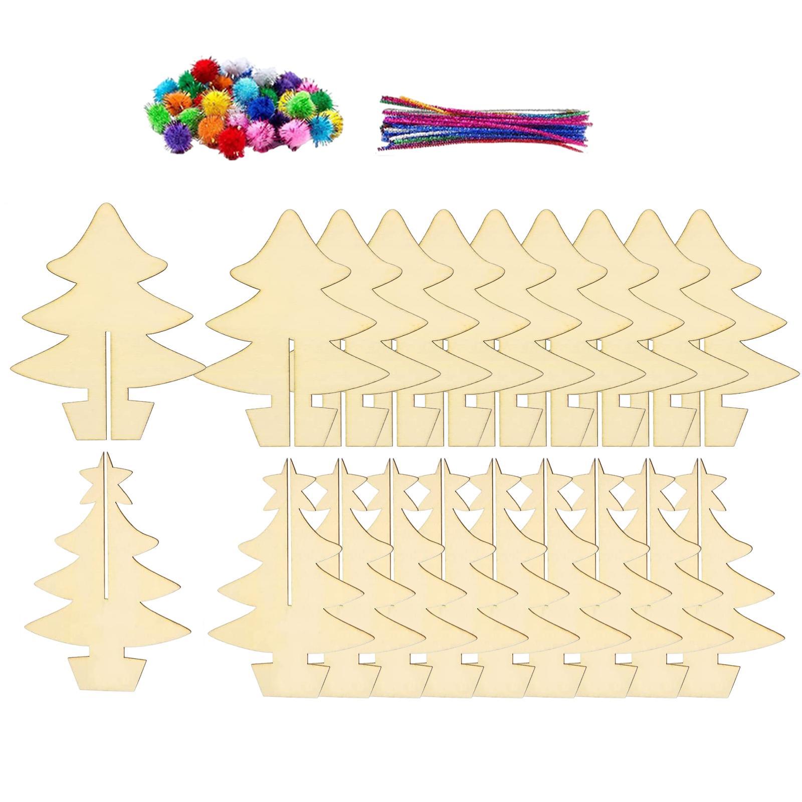 Christmas  Slices Painting Set DIY Paint Set for Holiday Decoration