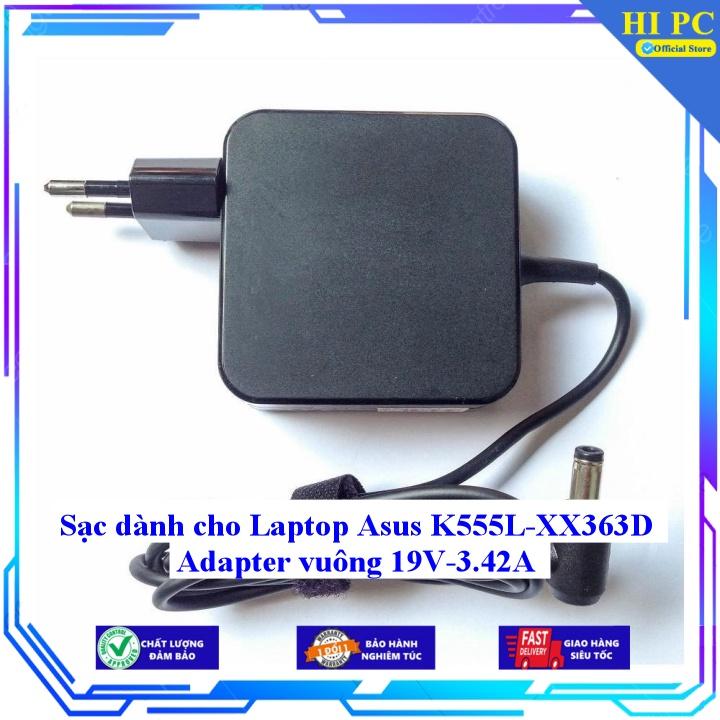 Sạc dành cho Laptop Asus K555L-XX363D Adapter vuông 19V-3.42A - Hàng Nhập khẩu