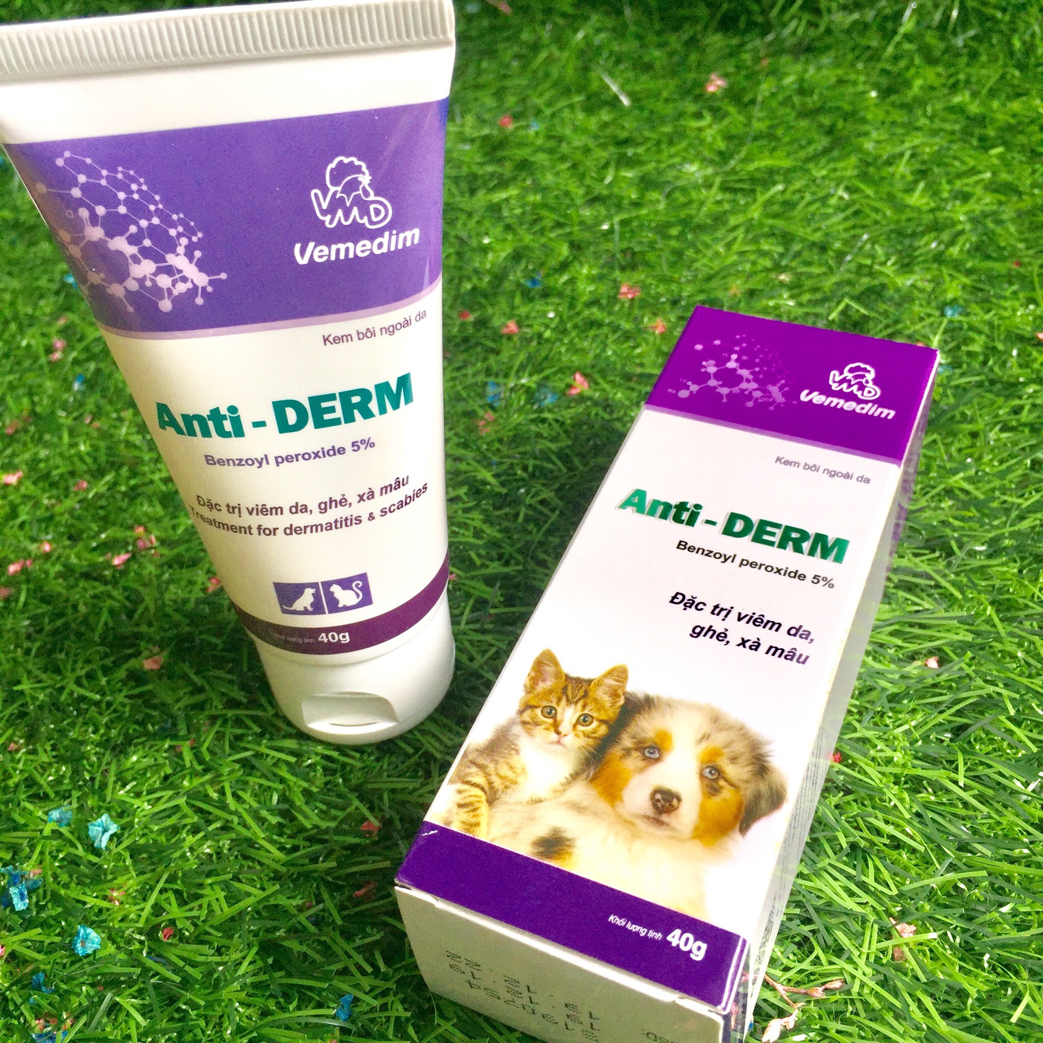 Thuốc Bôi Ngoài Da ANTI DERM Đặc Trị Viêm Da, Ghẻ, Xà Mâu Cho Chó Mèo - Khối Lượng Tịnh 40g - An Toàn Và Hiệu Quả Thuộc Thương Hiệu VEMEDIM – Xudapet – AD01