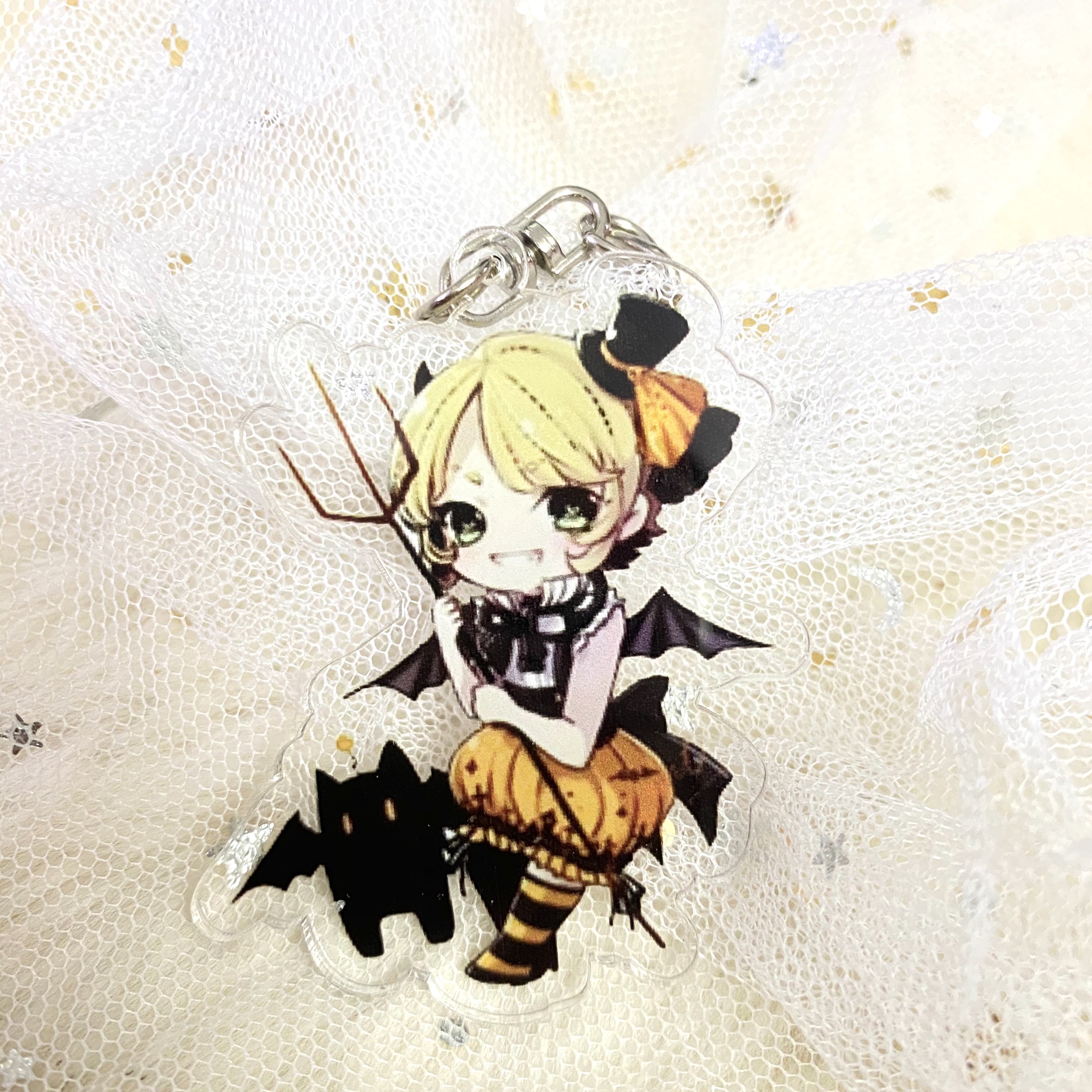 Móc khóa Identity V Nhân cách thứ năm ver Halloween in hình anime chibi( Mica trong acrylic)