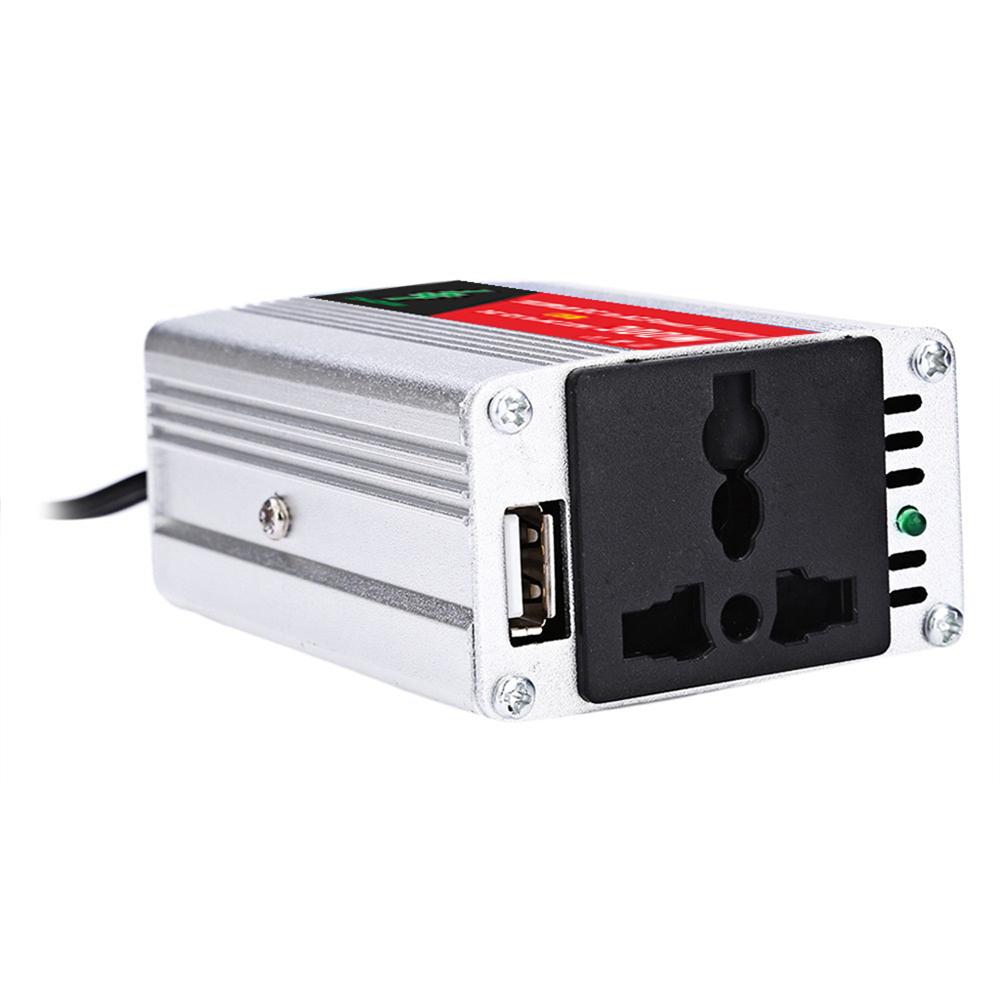 Di Động Inverter Xe Biến Điện DC12Volt Sang AC220Volt Biến Áp 300W Bộ Chuyển Đổi Nguồn Điện USB Adapter Tự Động Biến Tần
