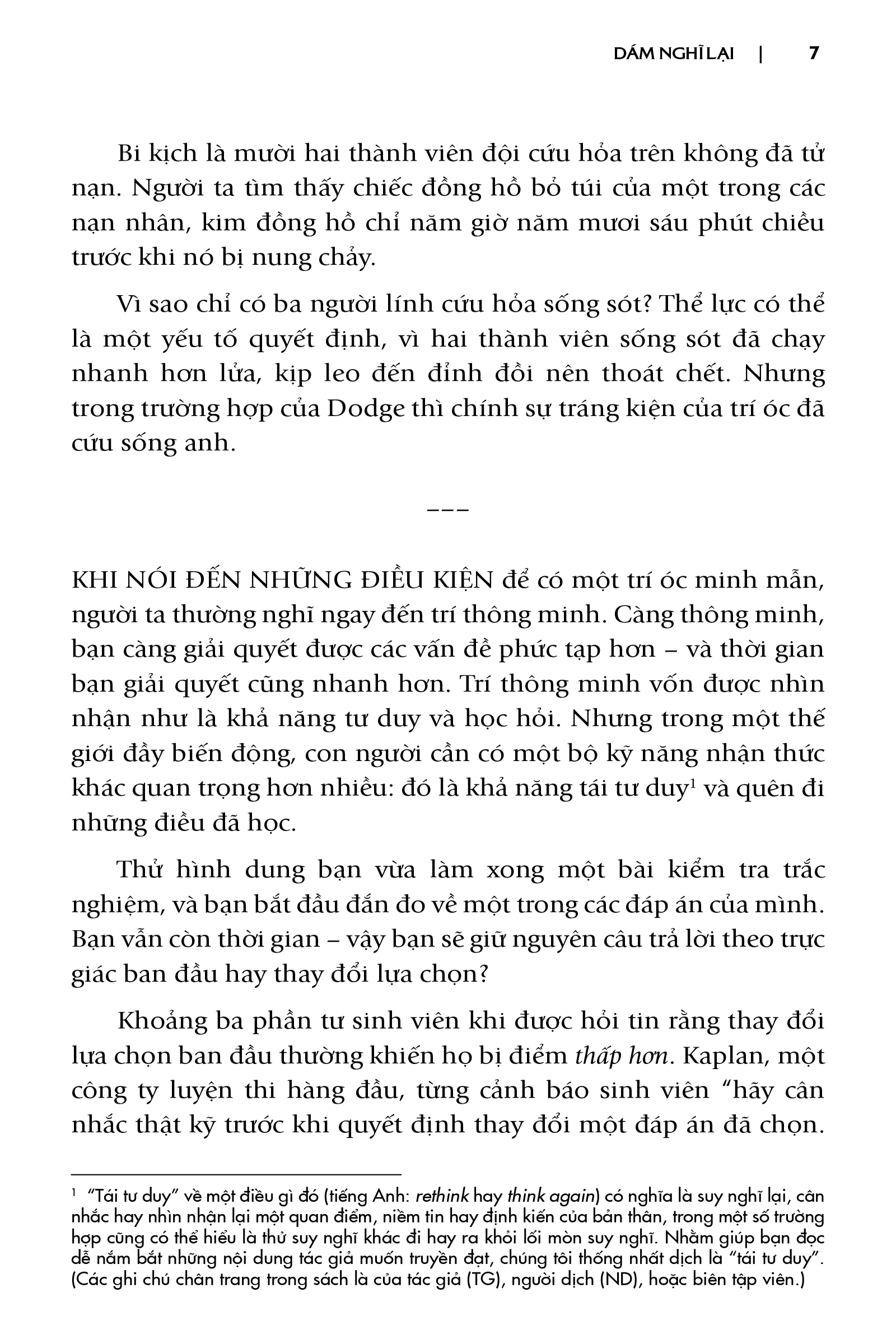 Dám Nghĩ Lại