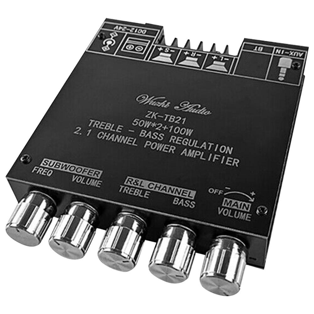 2.1 Channel BT Audio Amplifier Module AUX BT5.0 Audio Input Subwoofer Left and Right Channel Output Sound Power Amplifier Board