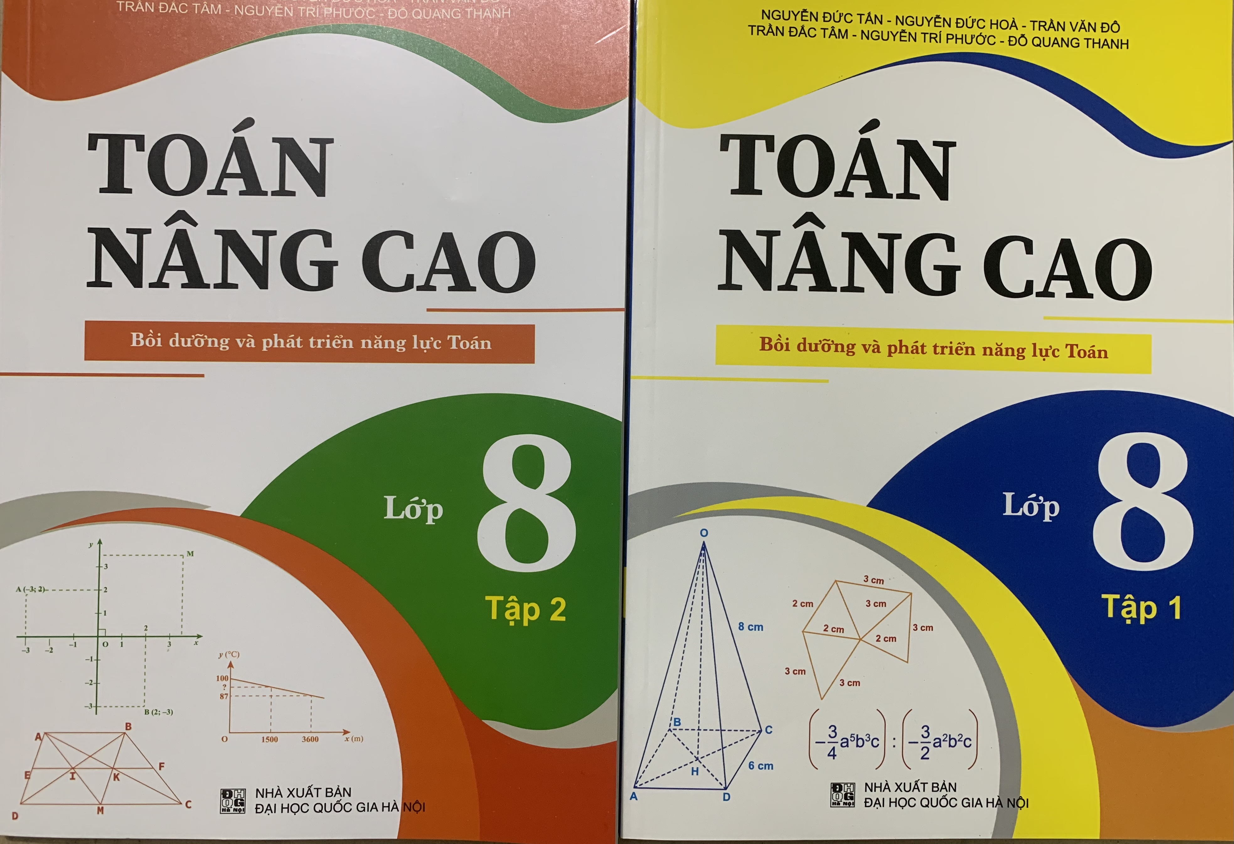 Combo toán nâng cao lớp 8 (2 tập)