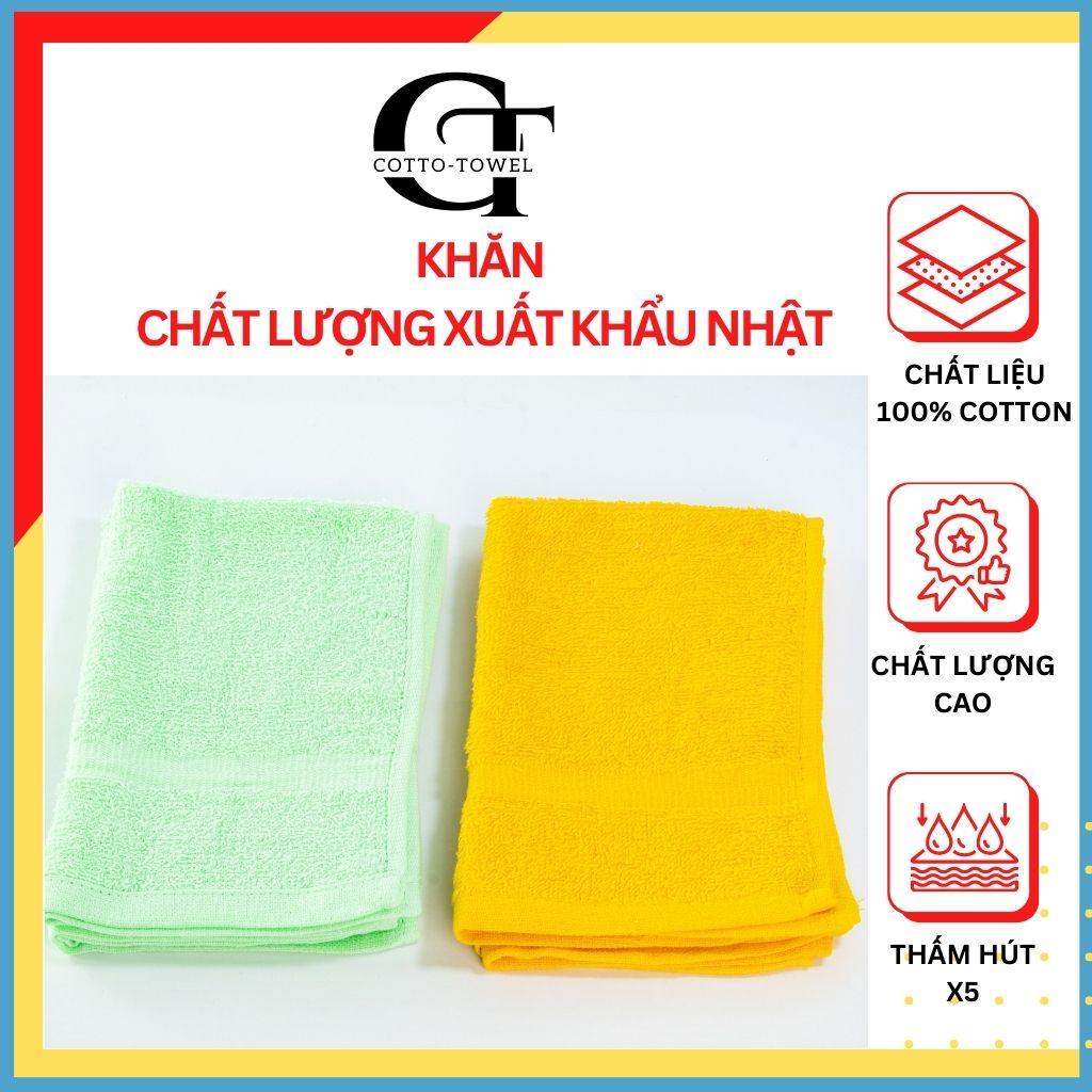Khăn mặt Cao cấp 100% Cotton Mềm mịn, thấm hút HÀNG XUẤT NHẬT