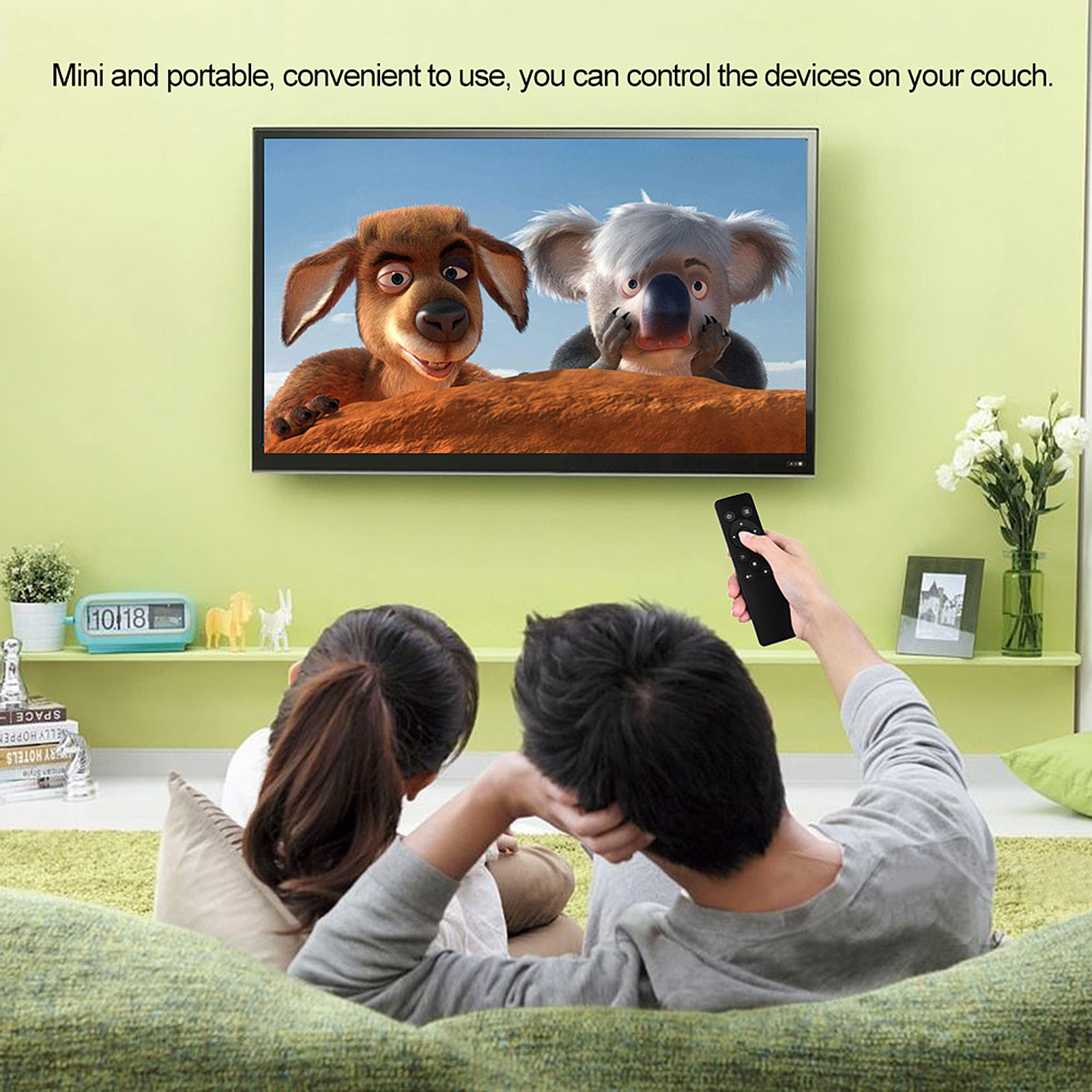 Điều Khiển Từ Xa Không Dây 2.4GHz Với Bộ Thu USB 2.0 Cho Smart TV AnDroid TV Box Google TV HtPC