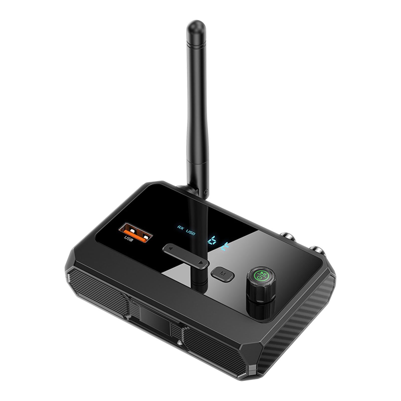 Audio Receiver Adapter Audio Adapter AUX 3.5mm Outputs HiFi Stereo Sound for Computer Headset Stereo System