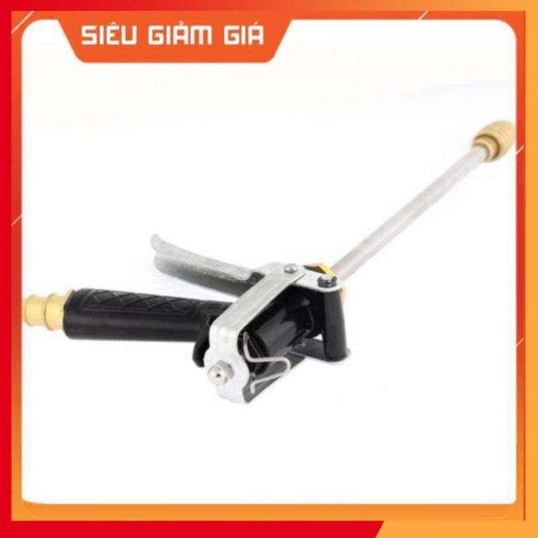 Bộ dây vòi xịt nước rửa xe,tưới cây .tăng áp 3 lần,loại 3m,5m 206318 đầu đồng,cút,nối nhựa đen+ tặng đai