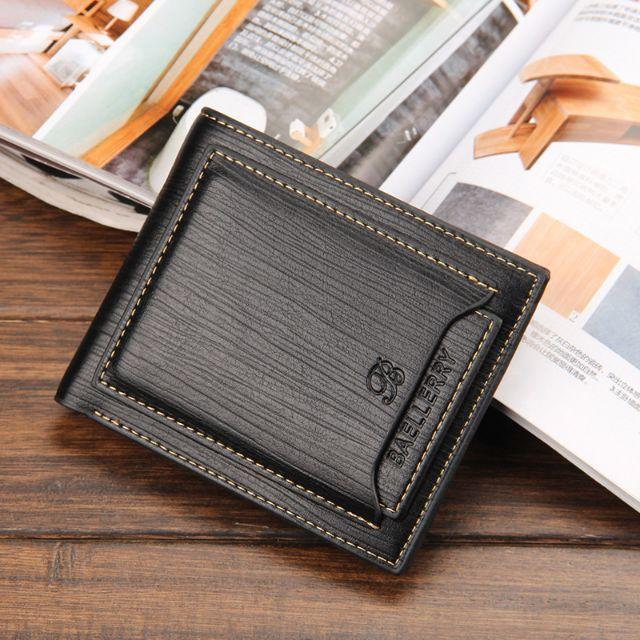 Ví da nam bóp nam mini bỏ túi kiểu ngang nam tính ngăn đựng rộng rãi N609