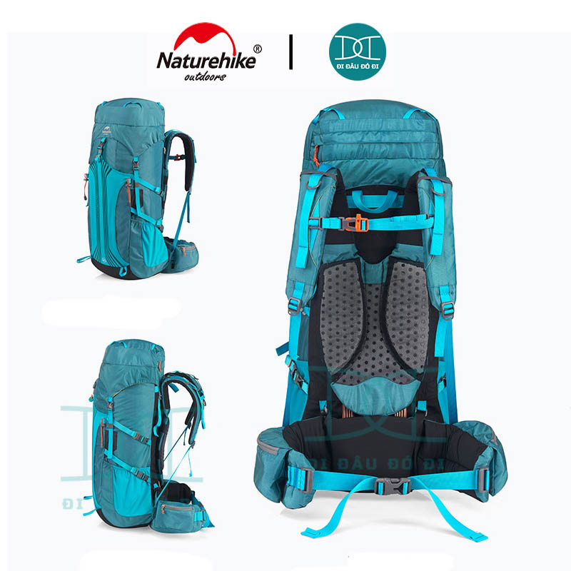 Balo leo núi trợ lực 55l/65l chống thấm, thoáng khí chính hãng Naturehike NH16Y065-Q