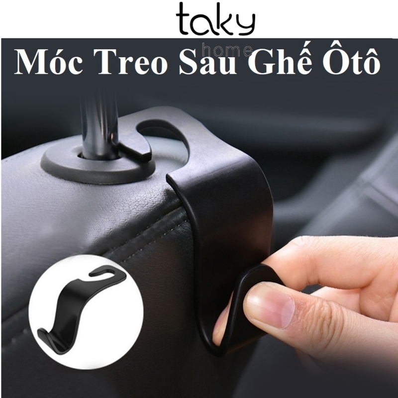 Móc Treo Đồ Đa Năng Ghế Sau Ôtô, Treo Đồ Gọn Gàng, Tiện Dụng Trong Xe Hơi, Giá Rẻ, Tiết Kiệm Không Gian. TakyHome 9711