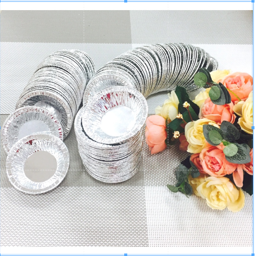 Set 20 / 50 / 100 khuôn nhôm tròn làm bánh tart cao cấp tiện lợi , nướng hào / hàu , chén chấm tiện lợi