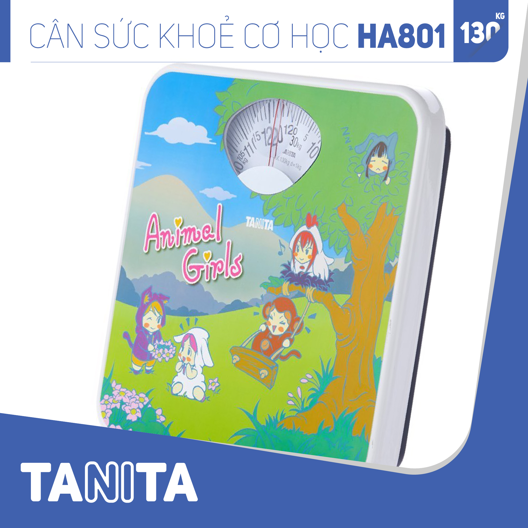 Cân sức khoẻ cơ học Tanita HA801 Nhật Bản Tanita (HÌNH CÔ GÁI), chính hãng nhật bản,cân cơ học,cân chính hãng,cân nhật bản,cân sức khoẻ y tế,cân sức khoẻ gia đình,cân sức khoẻ cao cấp,120kg,130kg,Cân sức khoẻ mini