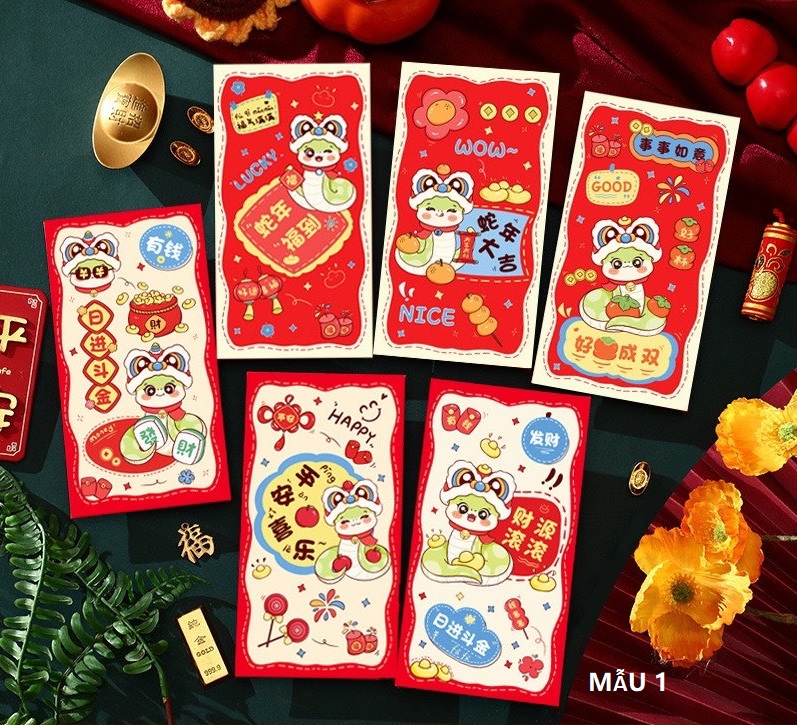 Bao Lì xì Tết 6 cái trong 1 bịch