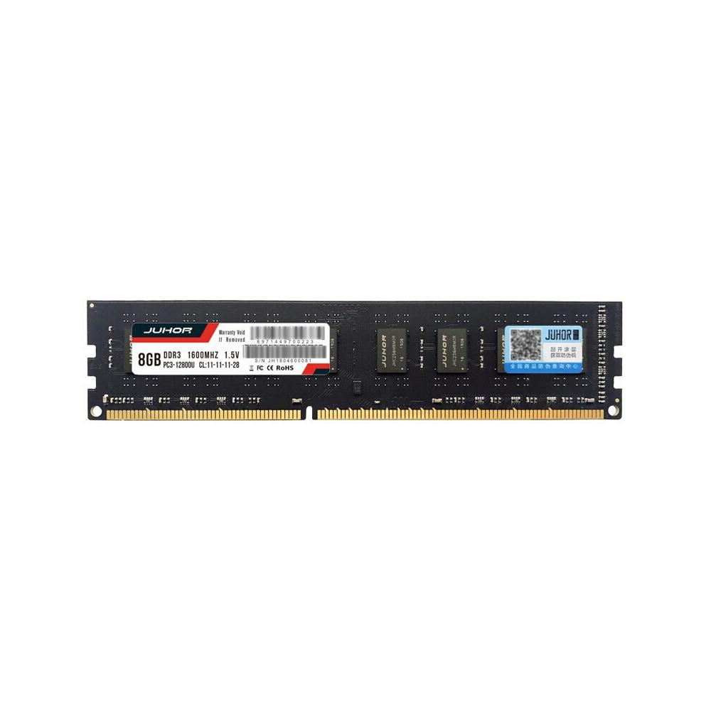 Bộ nhớ RAM JUHOR DDR3 8GB 1600MHz 1.5V cho Máy tính để bàn, Tiêu thụ điện năng thấp Khả năng tương thích rộng