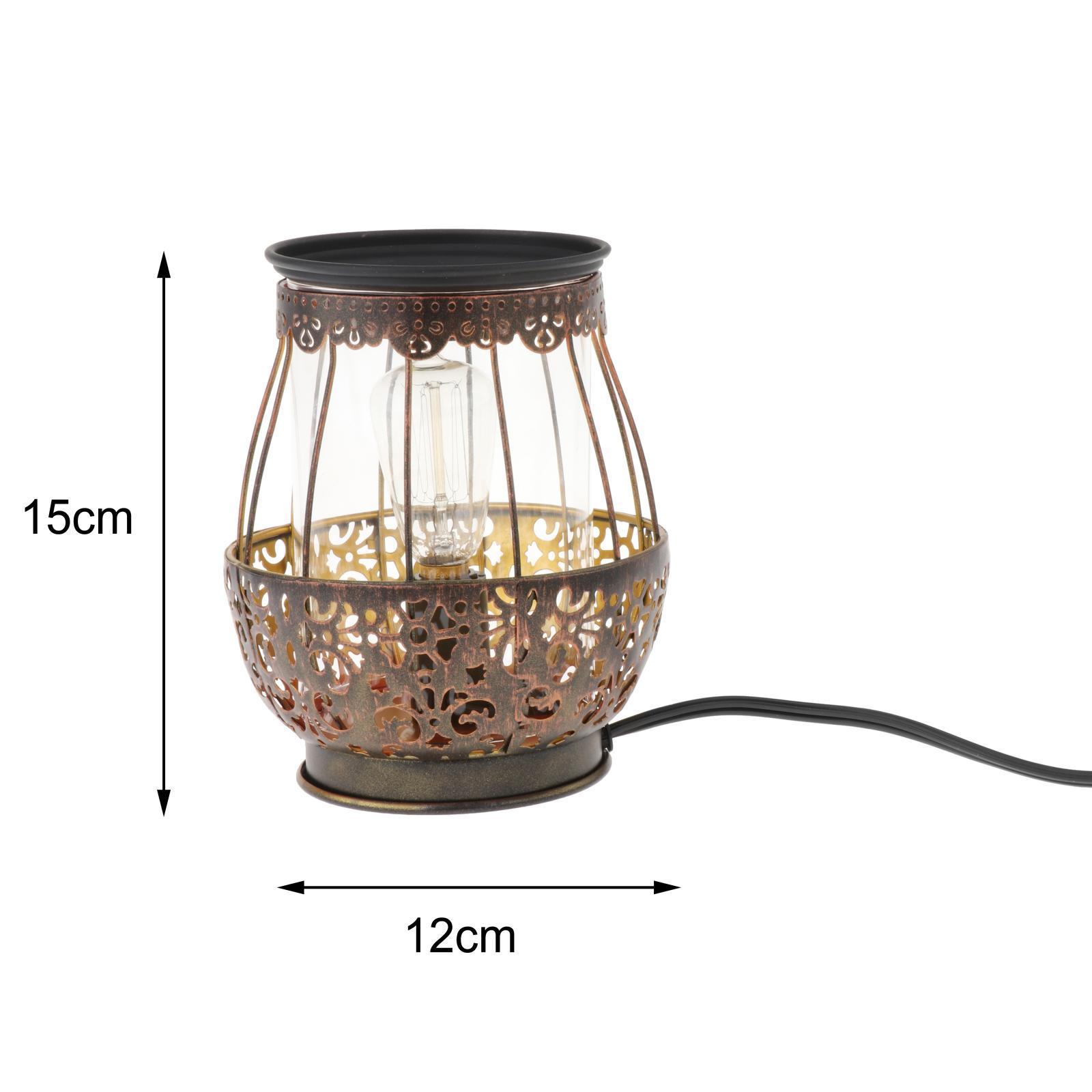 Electric Melt Warmer, Metal Candle Warmer Burner for Scented , Fragrance Warmer Melter with Bulb, Housewarming, Wedding, Birthday Gifts