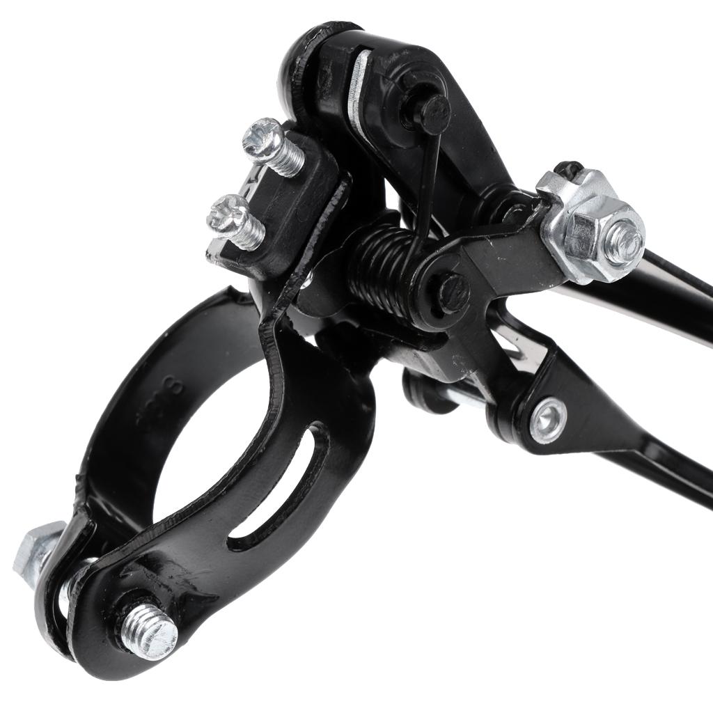 Bicycle Front Derailleur 31.8mm Clamp Bottom/Top Pull Mountain Road Bike MTB Bicycle Parts Black