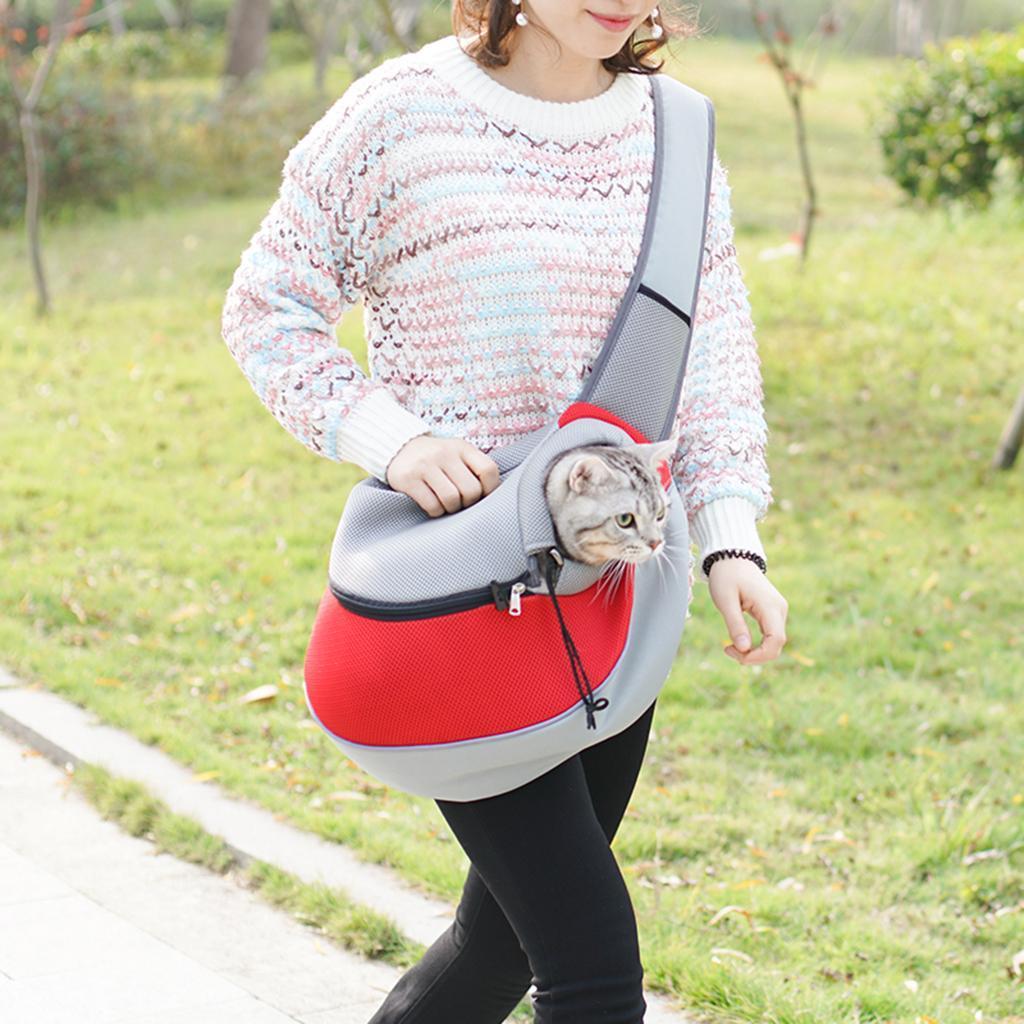 Pet Dog Cat Sling Carrier Travel Tote Shoulder Bag Backpack Holder