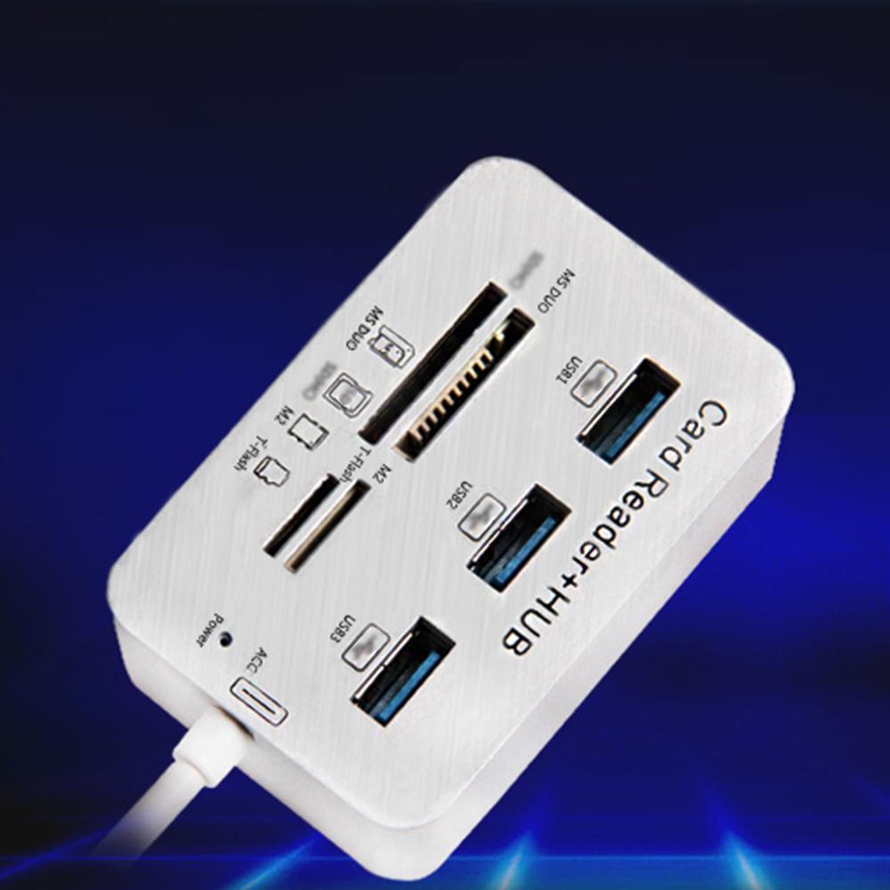 Bộ chia USB 3.0 Loại C 3 cổng Nhiều đầu đọc thẻ tốc độ TF