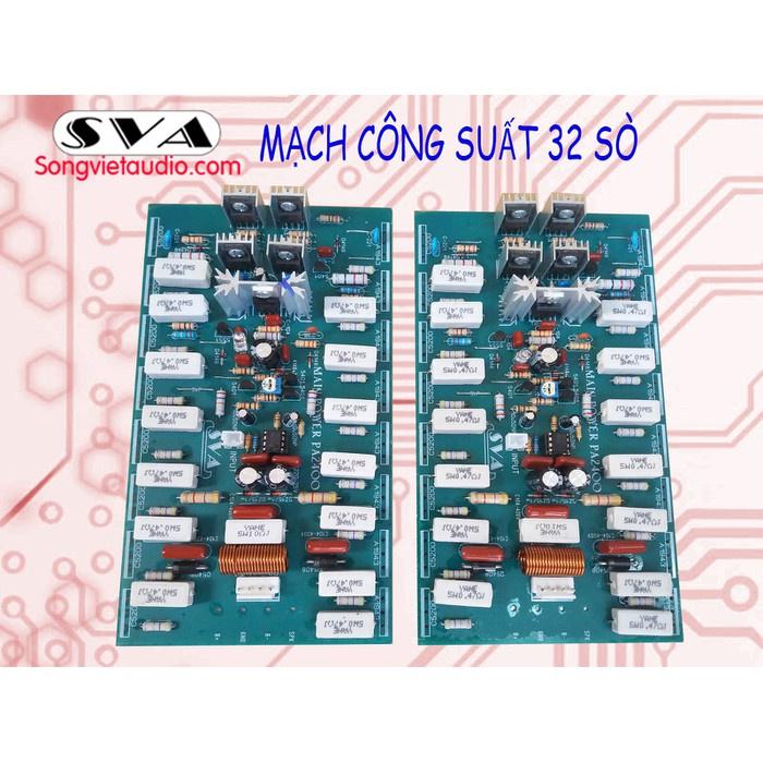 mạch công suất 32 sò và nguồn 8 SONG SONG