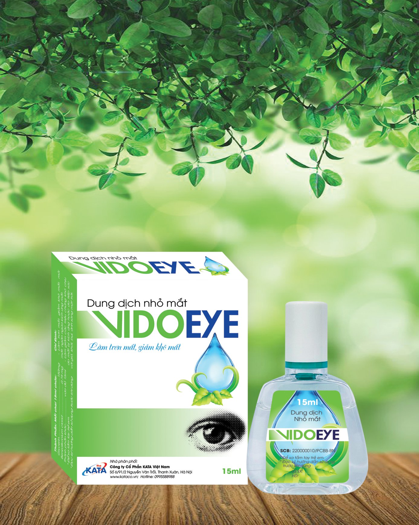 Nhỏ dưỡng mắt VidoEye 15ml- làm trơn mắt giảm mỏi mắt và ngứa mắt