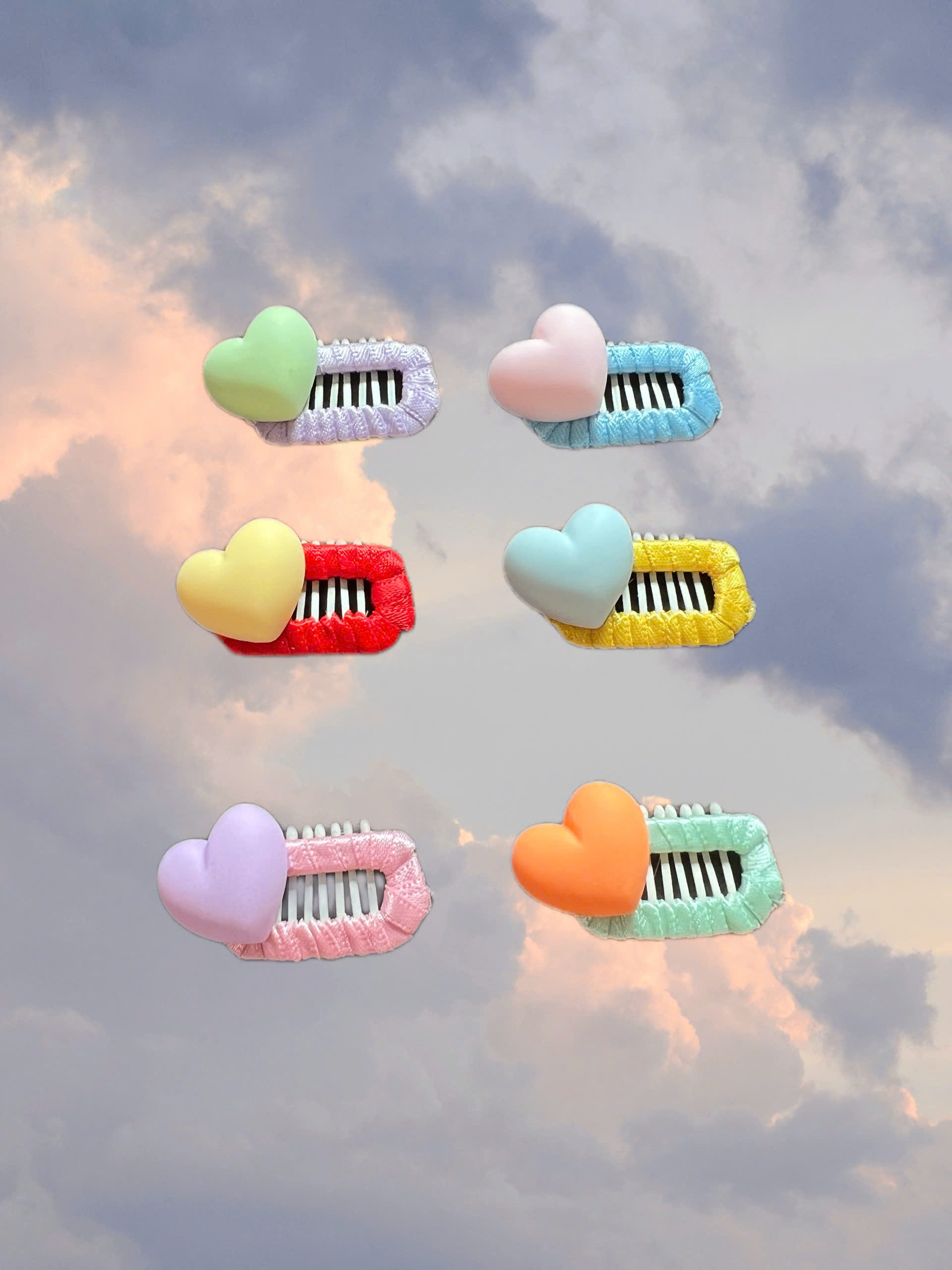 NƠ KẸP TÓC BUỘC TÓC CÀI TÓC TRÁI TIM THỜI TRANG DỄ THƯƠNG MÃ 36 CHO THÚ CƯNG CHÓ MÈO