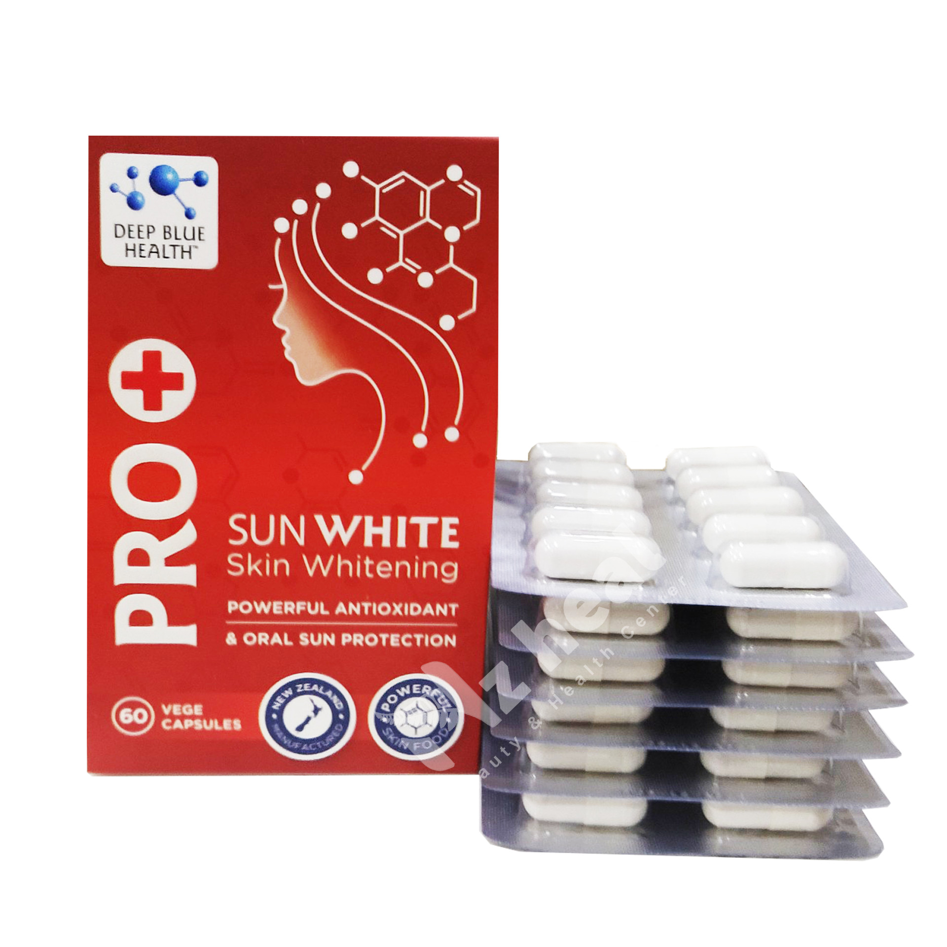 Pro+ Sunwhite Viên uống chống nắng, trắng da Pro Sunwhite Deep Blue Health 60 viên