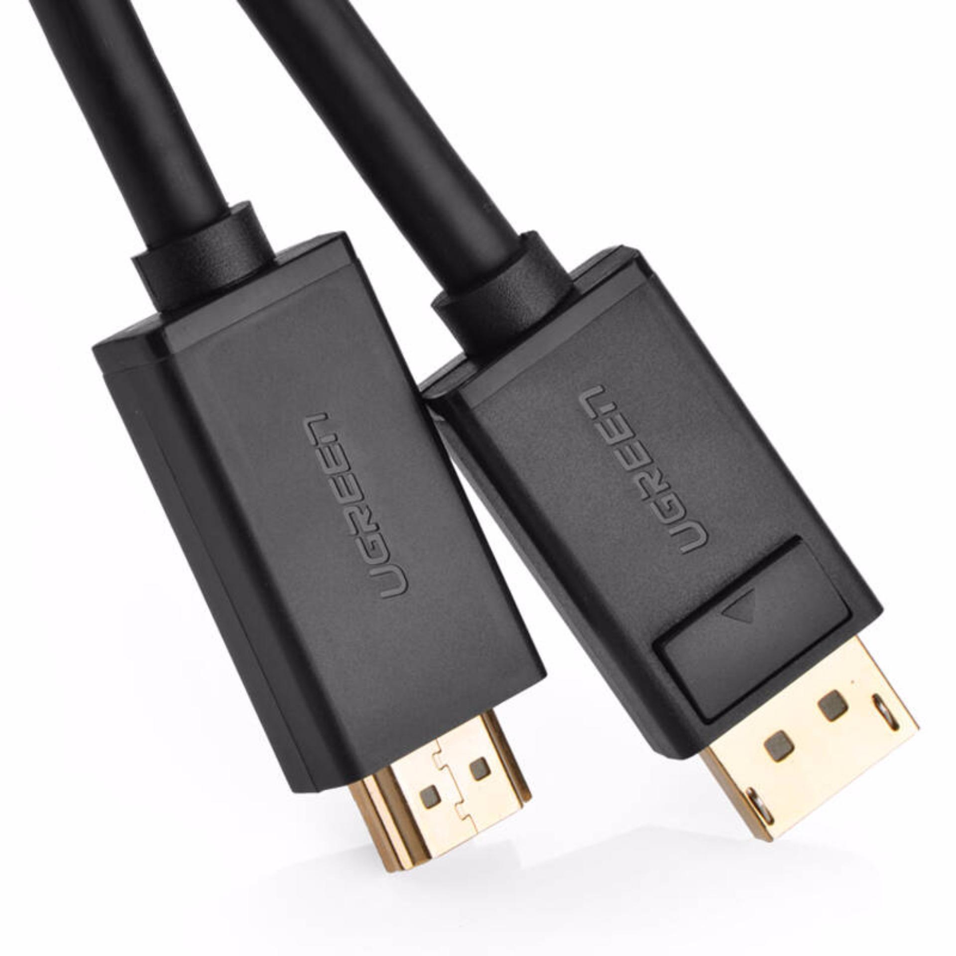 Cáp Chuyển Displayport Sang HDMI 1.5m Ugreen 10239 - Displayport To HDMI - Hàng CHính Hãng