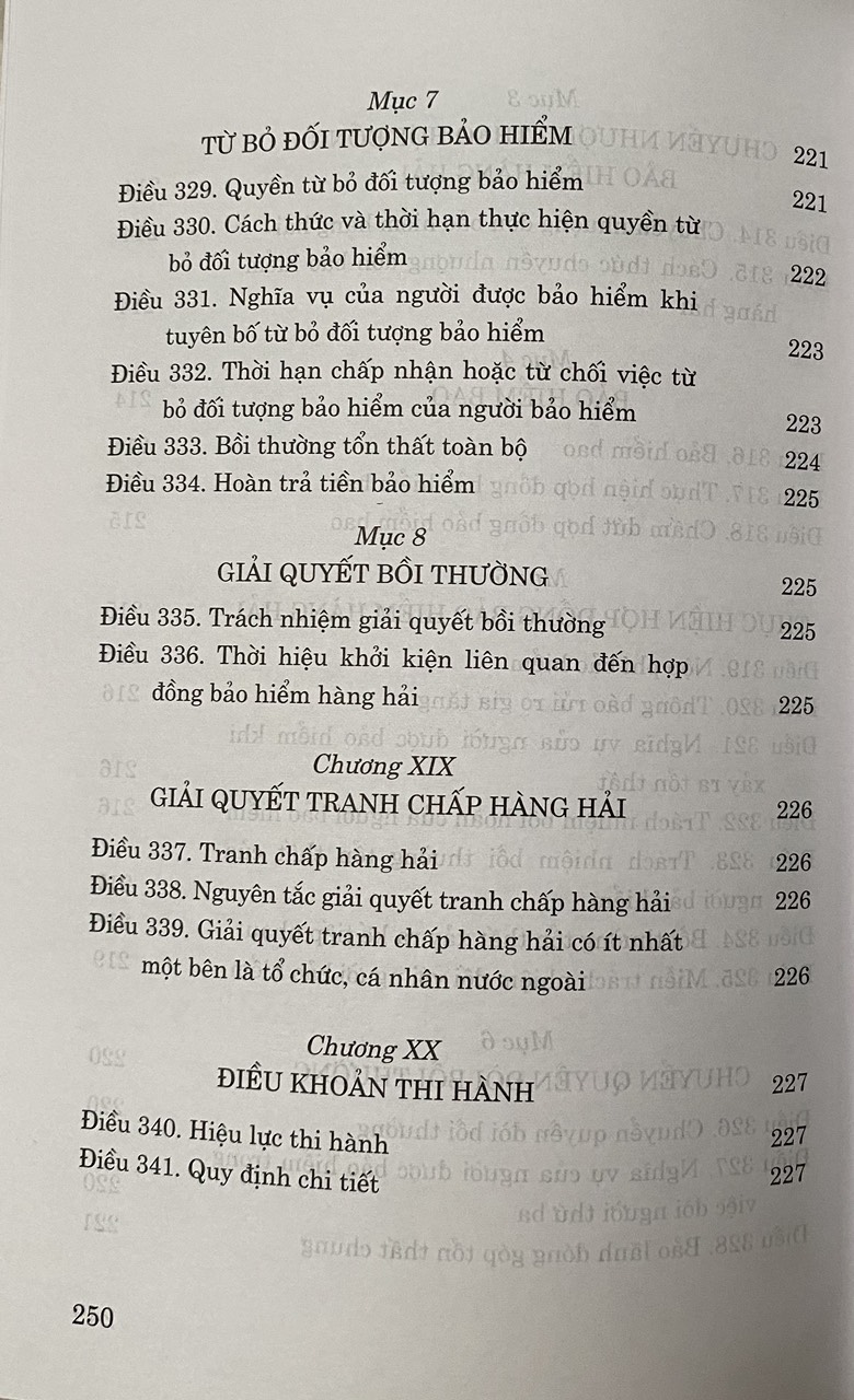 Bộ Luật Hàng Hải Việt Nam năm 2015 ( sửa đổi, bổ sung năm 2018, 2023 )